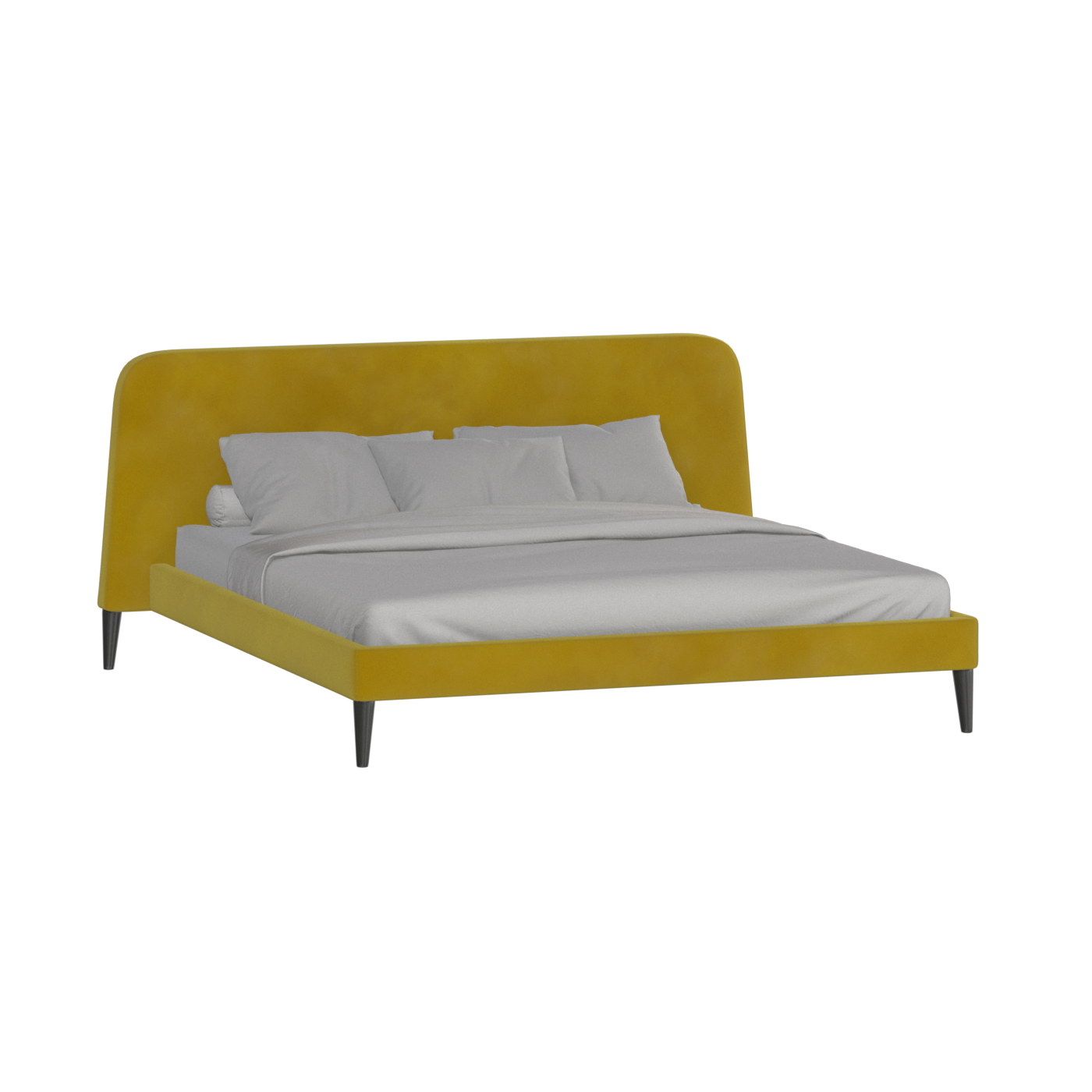 Lit double Selma avec capitonnage vertical profond