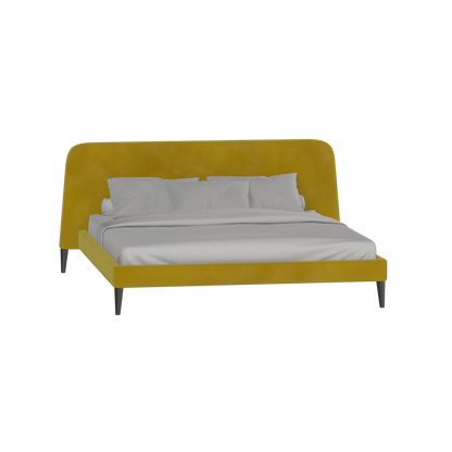 Lit double Selma avec capitonnage vertical profond
