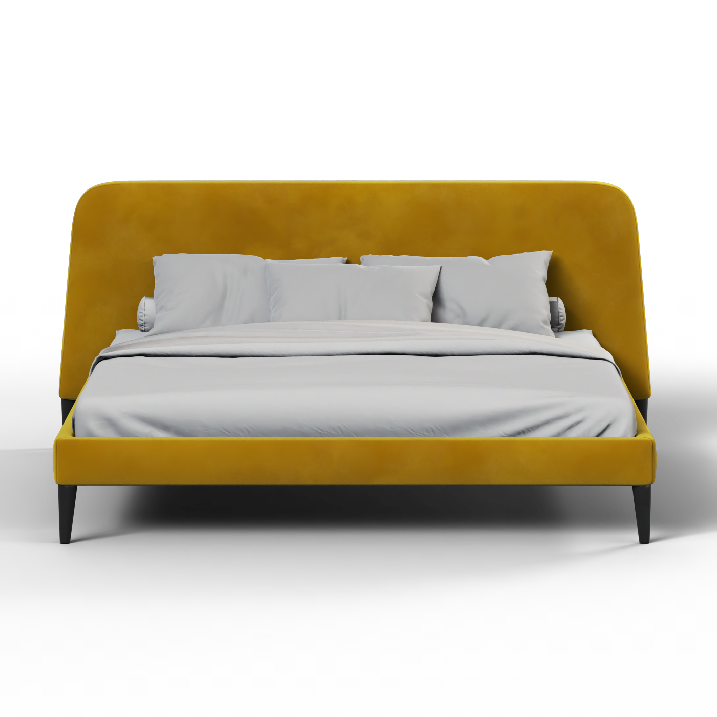 Lit double Selma avec capitonnage vertical profond