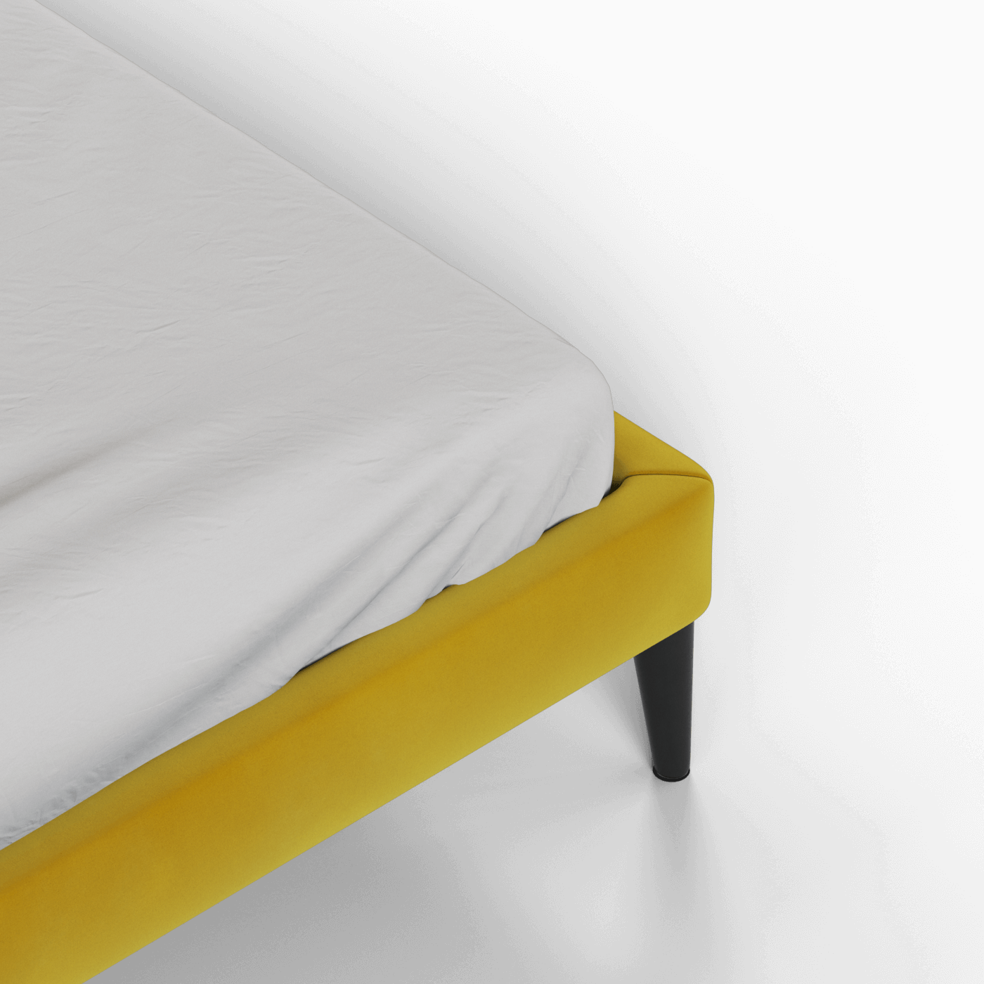 Lit double Selma avec capitonnage vertical profond