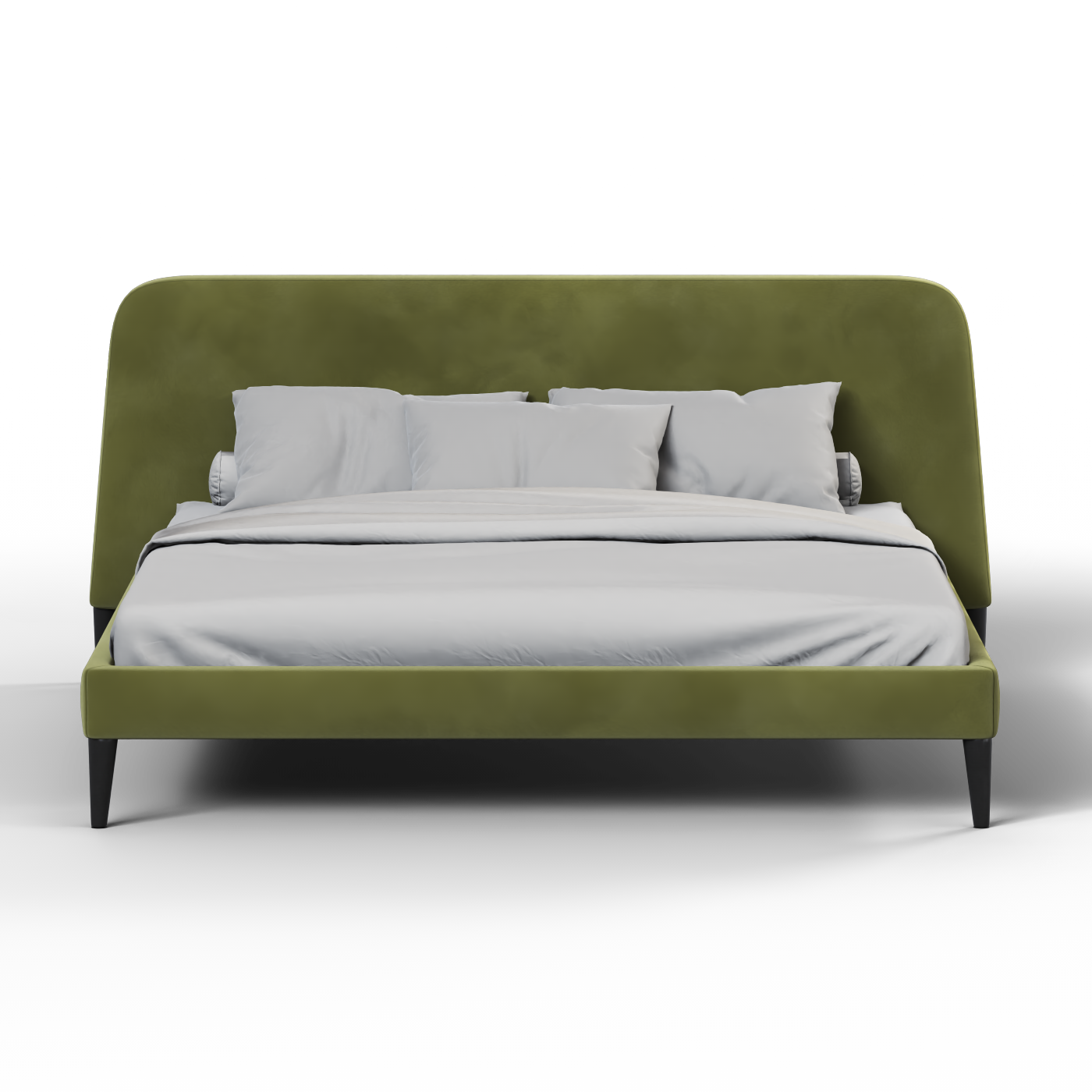 Lit double Selma avec capitonnage vertical profond