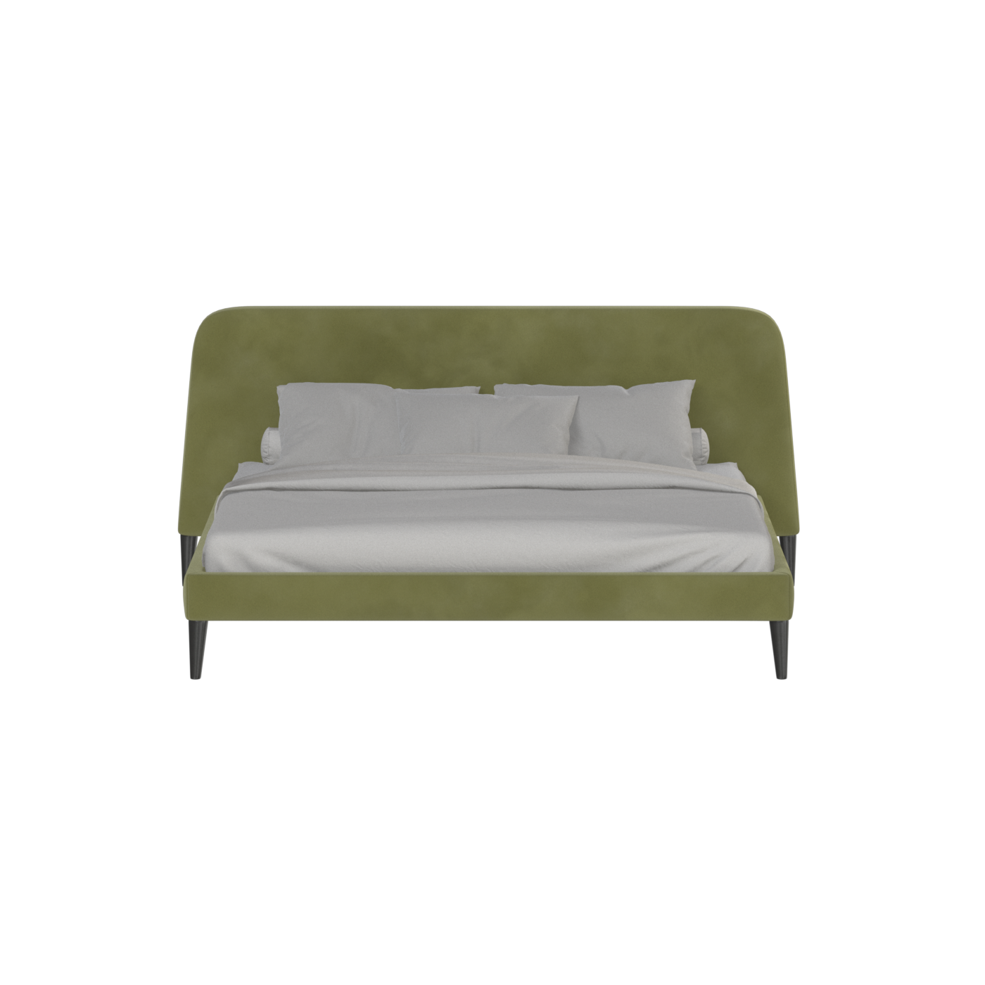 Lit double Selma avec capitonnage vertical profond