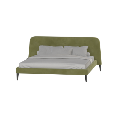 Lit double Selma avec capitonnage vertical profond