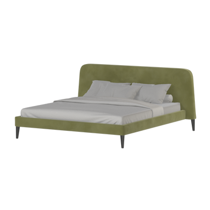 Lit double Selma avec capitonnage vertical profond