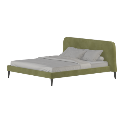 Lit double Selma avec capitonnage vertical profond