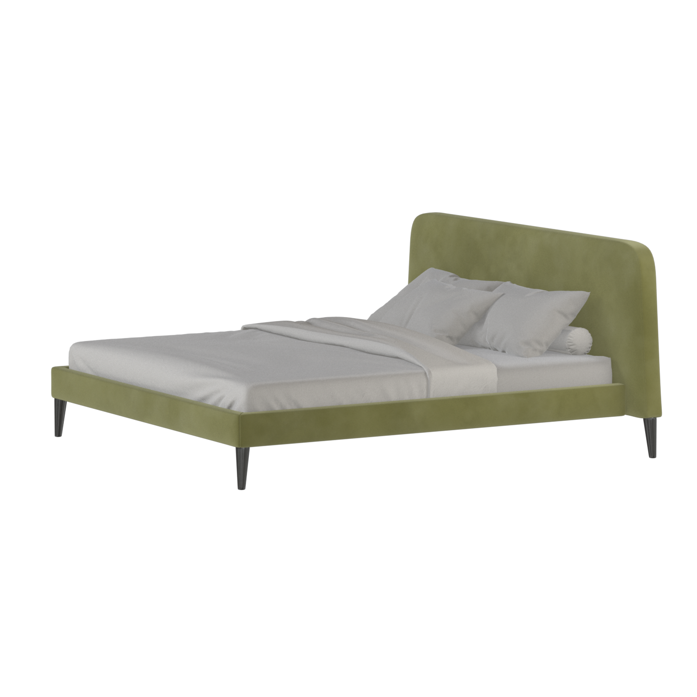 Lit double Selma avec capitonnage vertical profond