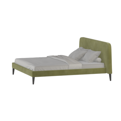 Lit double Selma avec capitonnage vertical profond