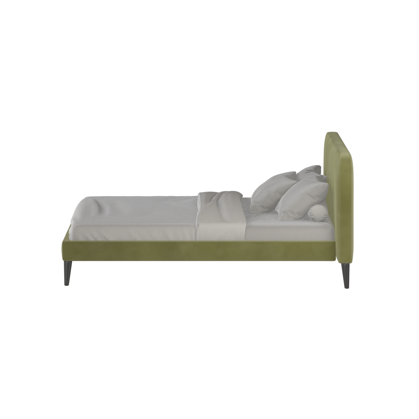 Lit double Selma avec capitonnage vertical profond