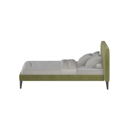 Lit double Selma avec capitonnage vertical profond