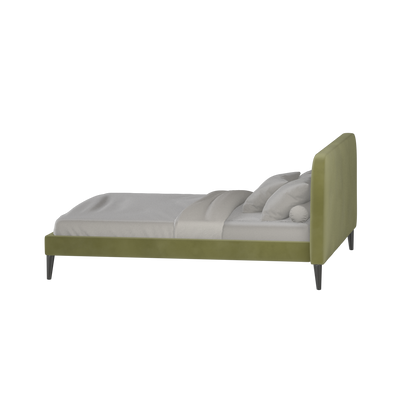 Lit double Selma avec capitonnage vertical profond