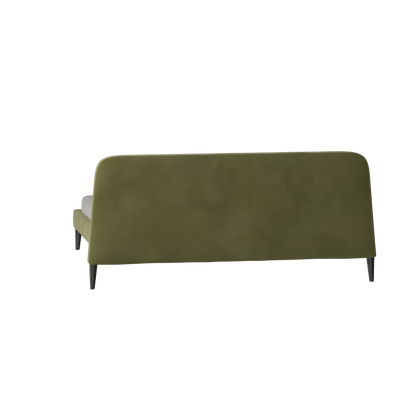 Lit double Selma avec capitonnage vertical profond