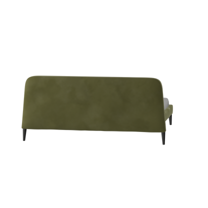 Lit double Selma avec capitonnage vertical profond