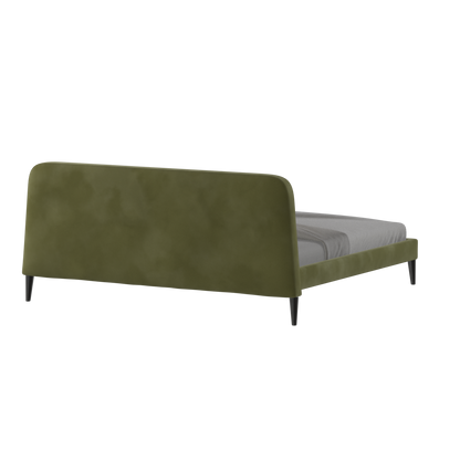 Lit double Selma avec capitonnage vertical profond