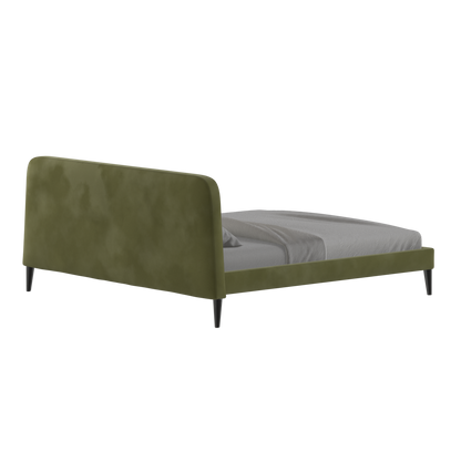 Lit double Selma avec capitonnage vertical profond
