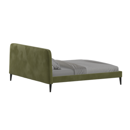 Lit double Selma avec capitonnage vertical profond