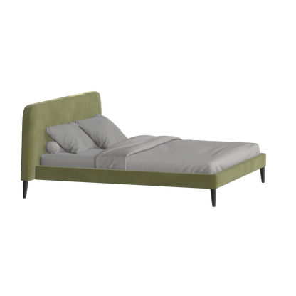 Lit double Selma avec capitonnage vertical profond