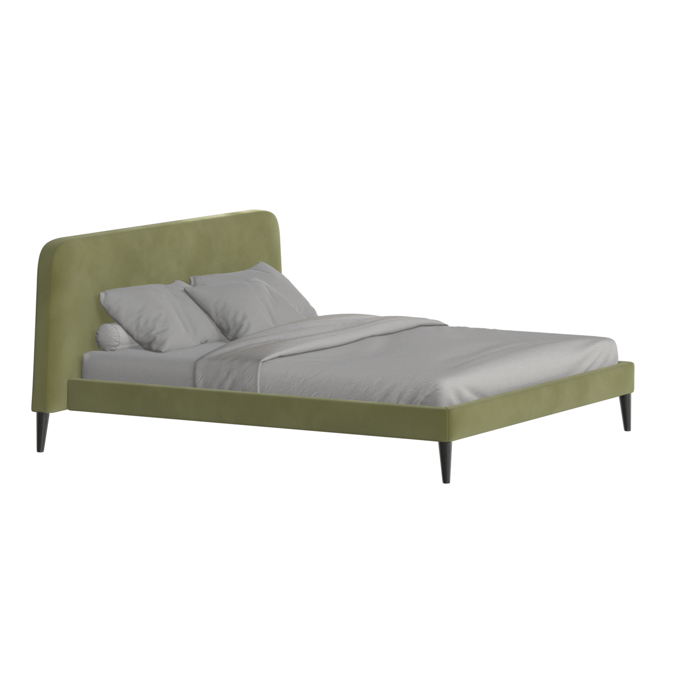 Lit double Selma avec capitonnage vertical profond