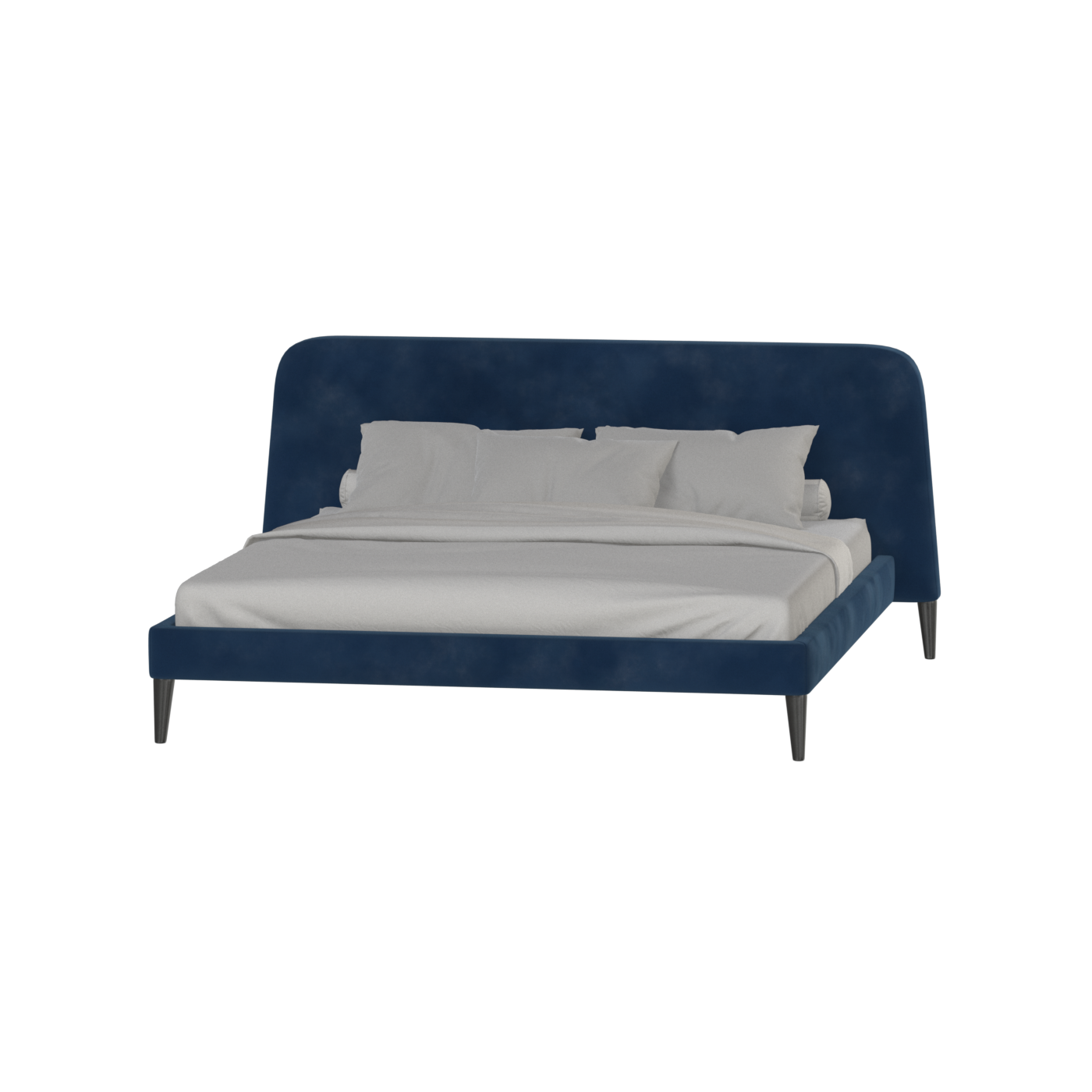 Lit double Selma avec capitonnage vertical profond