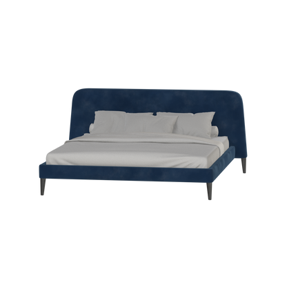 Lit double Selma avec capitonnage vertical profond
