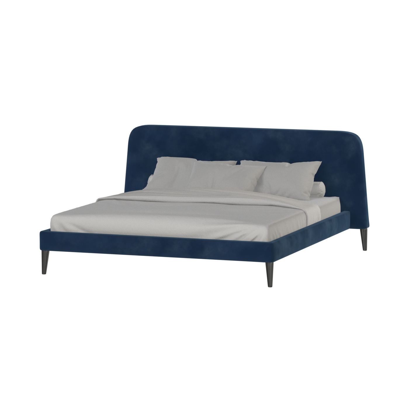 Lit double Selma avec capitonnage vertical profond