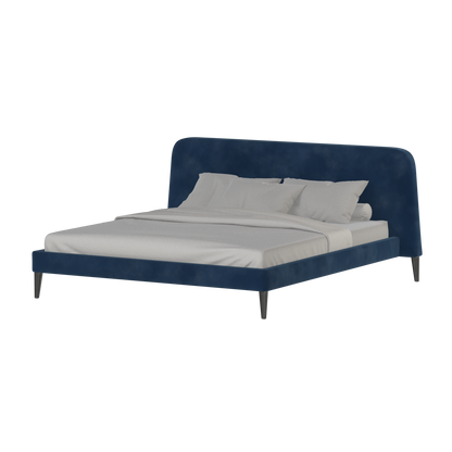Lit double Selma avec capitonnage vertical profond