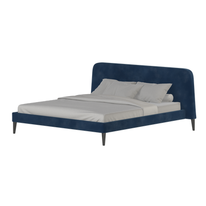 Lit double Selma avec capitonnage vertical profond