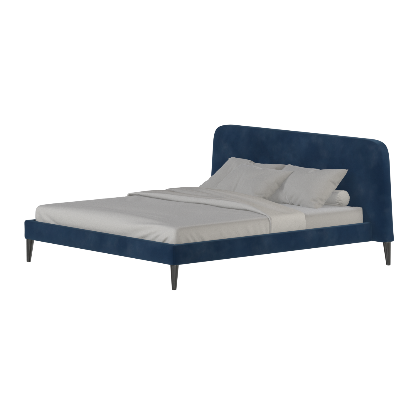 Lit double Selma avec capitonnage vertical profond