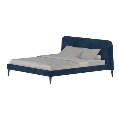 Lit double Selma avec capitonnage vertical profond