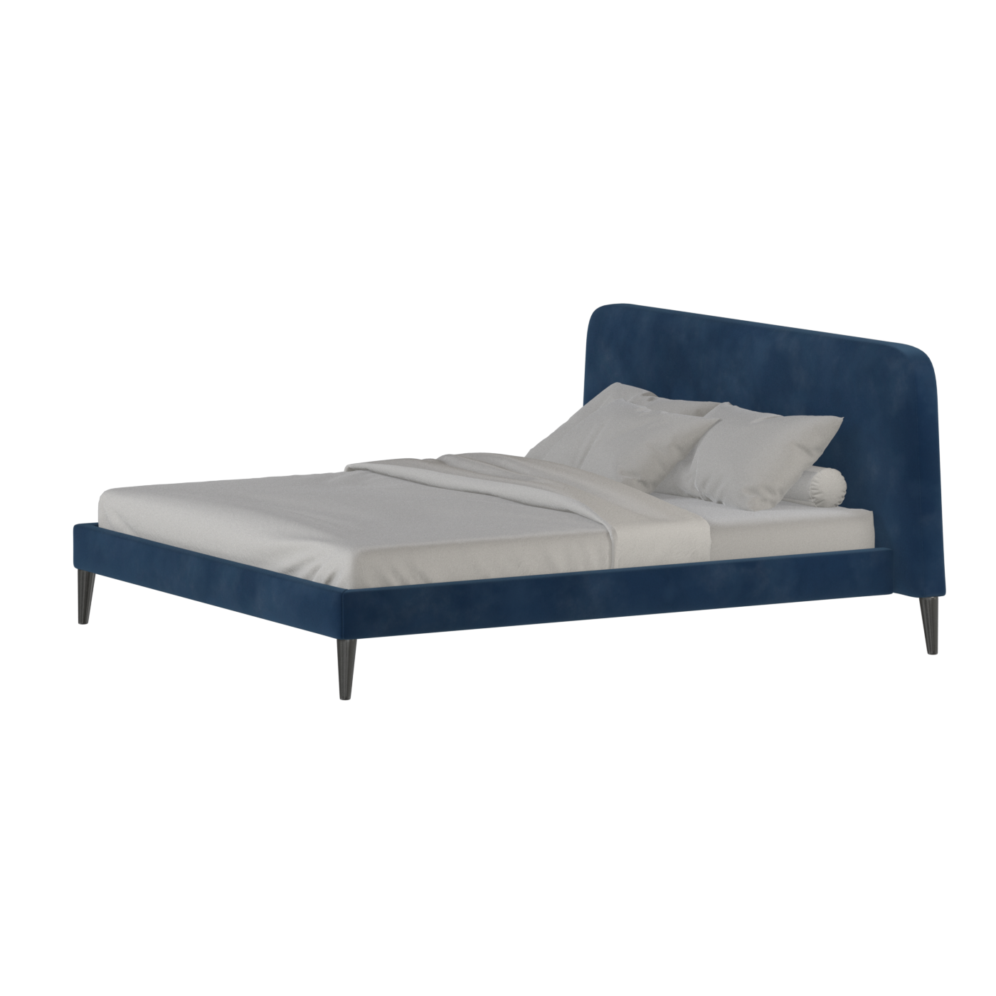 Lit double Selma avec capitonnage vertical profond
