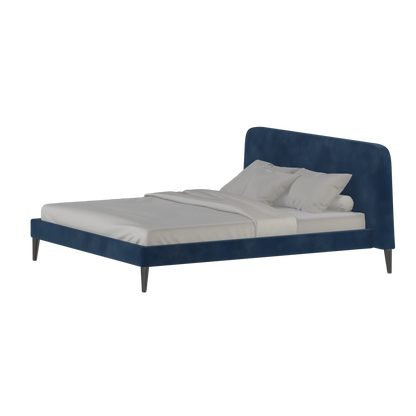 Lit double Selma avec capitonnage vertical profond