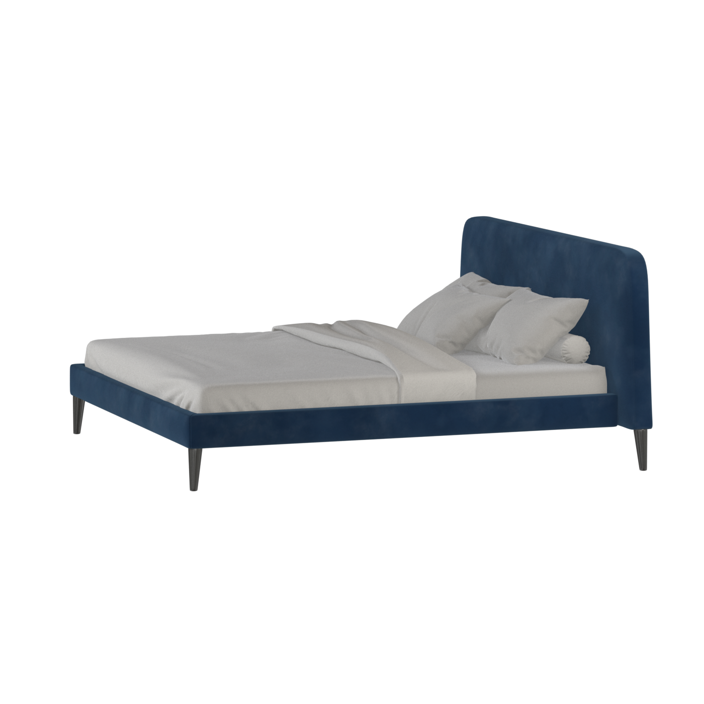 Lit double Selma avec capitonnage vertical profond