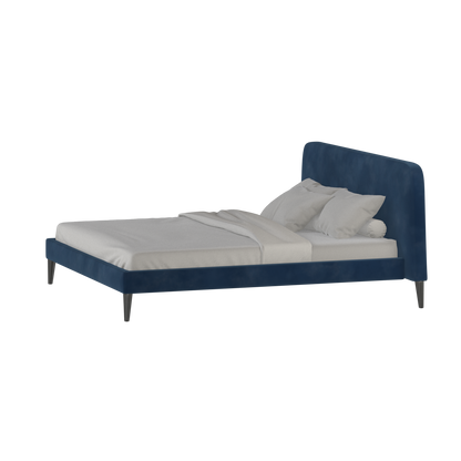 Lit double Selma avec capitonnage vertical profond