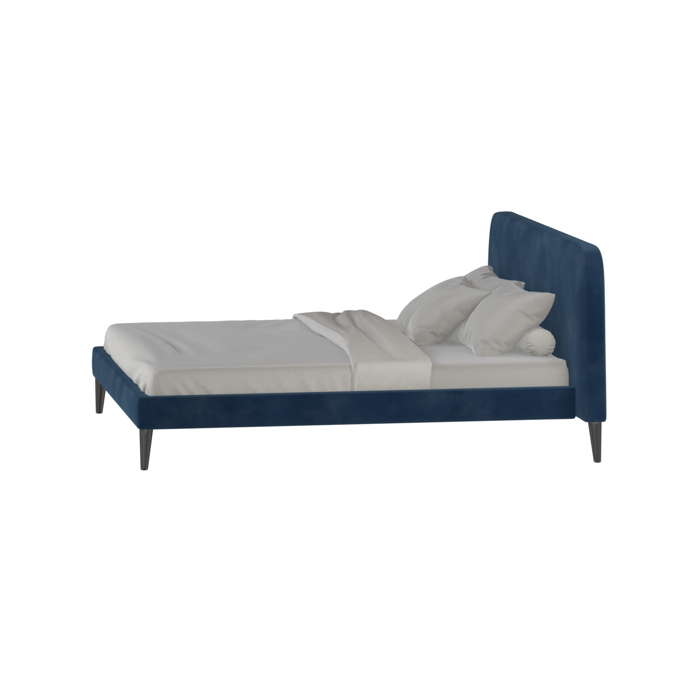 Lit double Selma avec capitonnage vertical profond