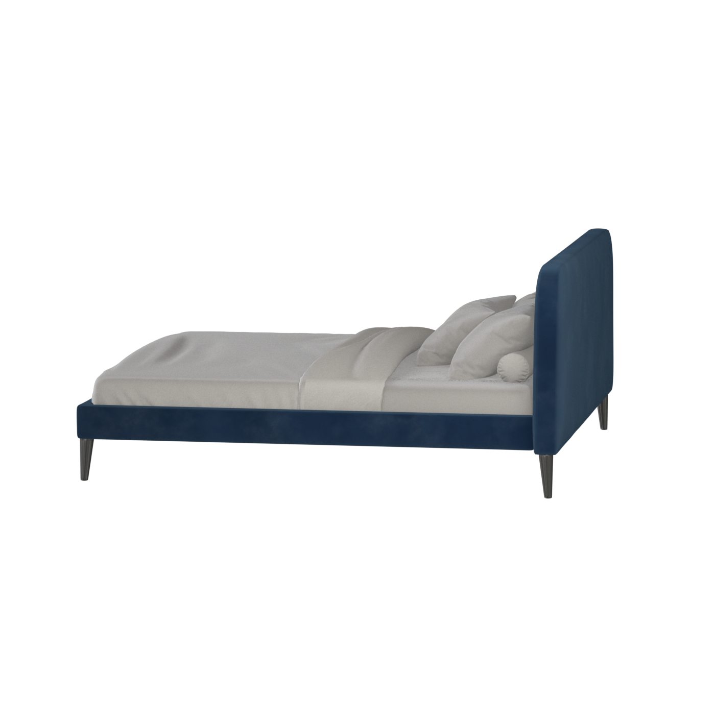 Lit double Selma avec capitonnage vertical profond