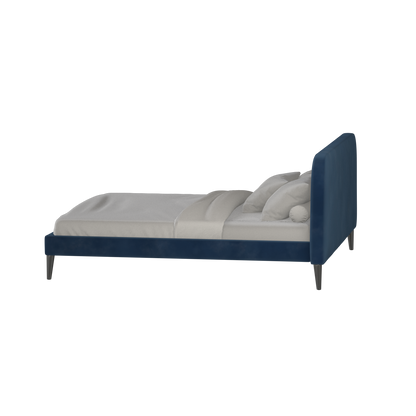 Lit double Selma avec capitonnage vertical profond