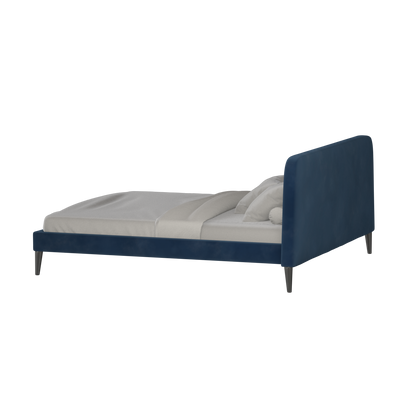 Lit double Selma avec capitonnage vertical profond