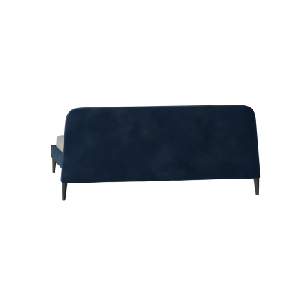 Lit double Selma avec capitonnage vertical profond