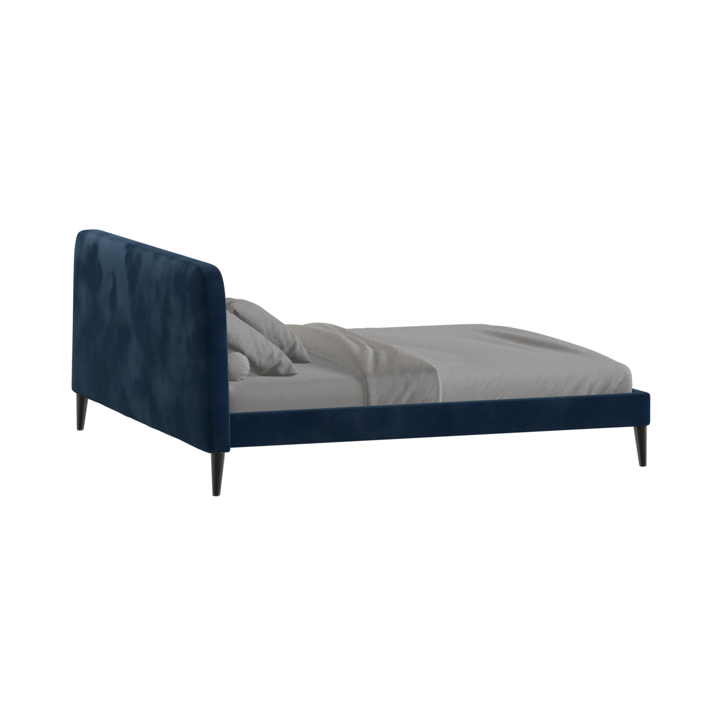 Lit double Selma avec capitonnage vertical profond