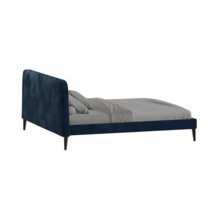 Lit double Selma avec capitonnage vertical profond