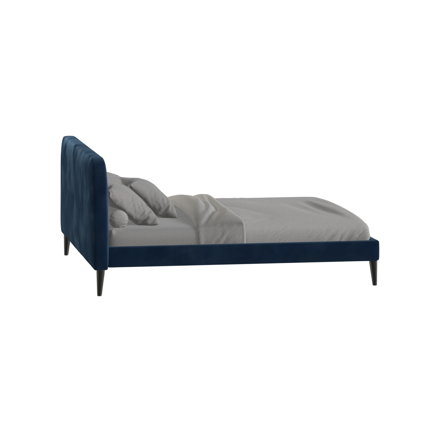 Lit double Selma avec capitonnage vertical profond