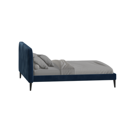 Lit double Selma avec capitonnage vertical profond