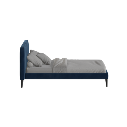 Lit double Selma avec capitonnage vertical profond