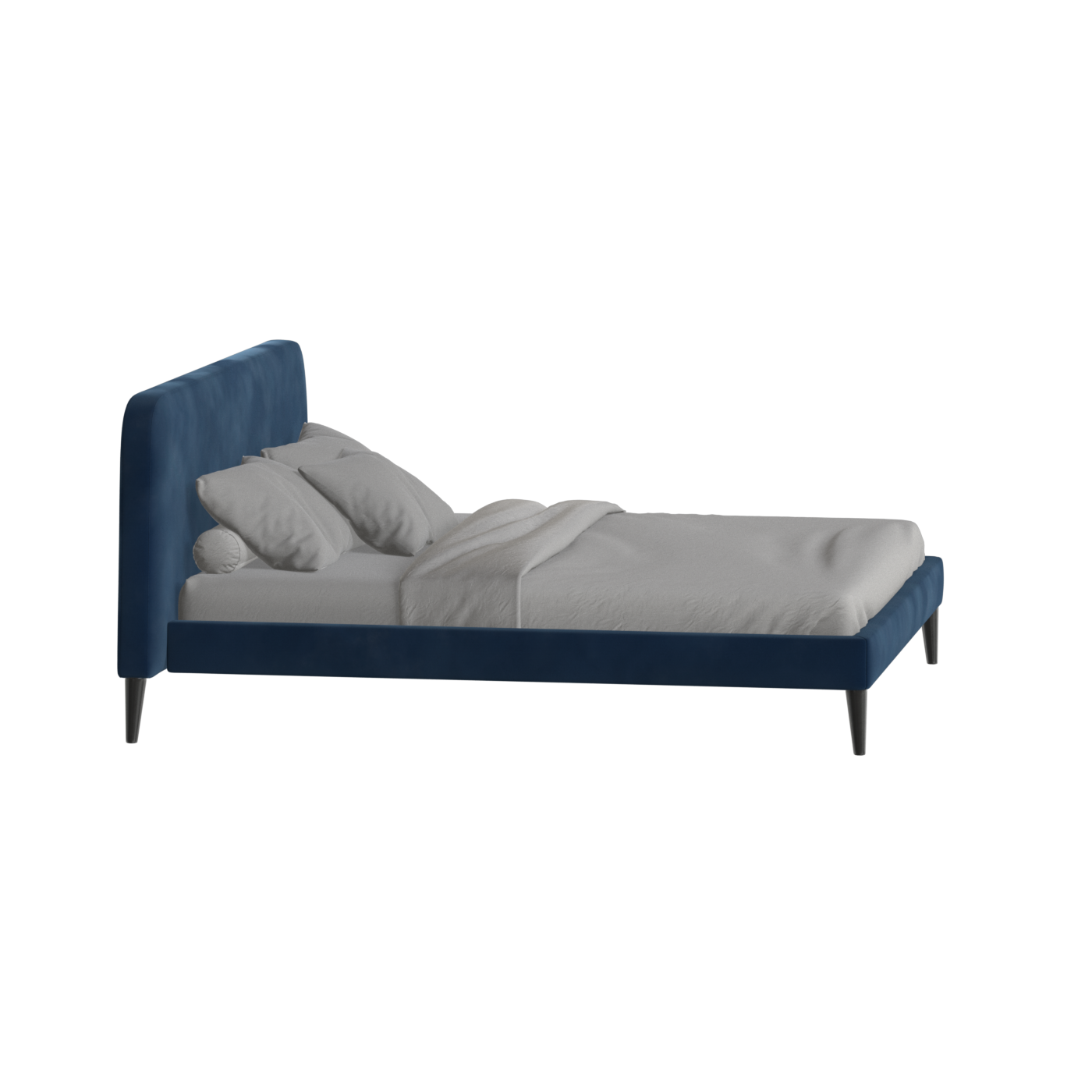 Lit double Selma avec capitonnage vertical profond