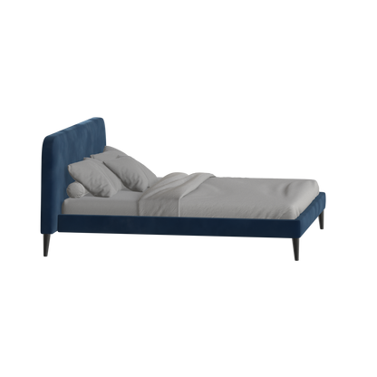 Lit double Selma avec capitonnage vertical profond