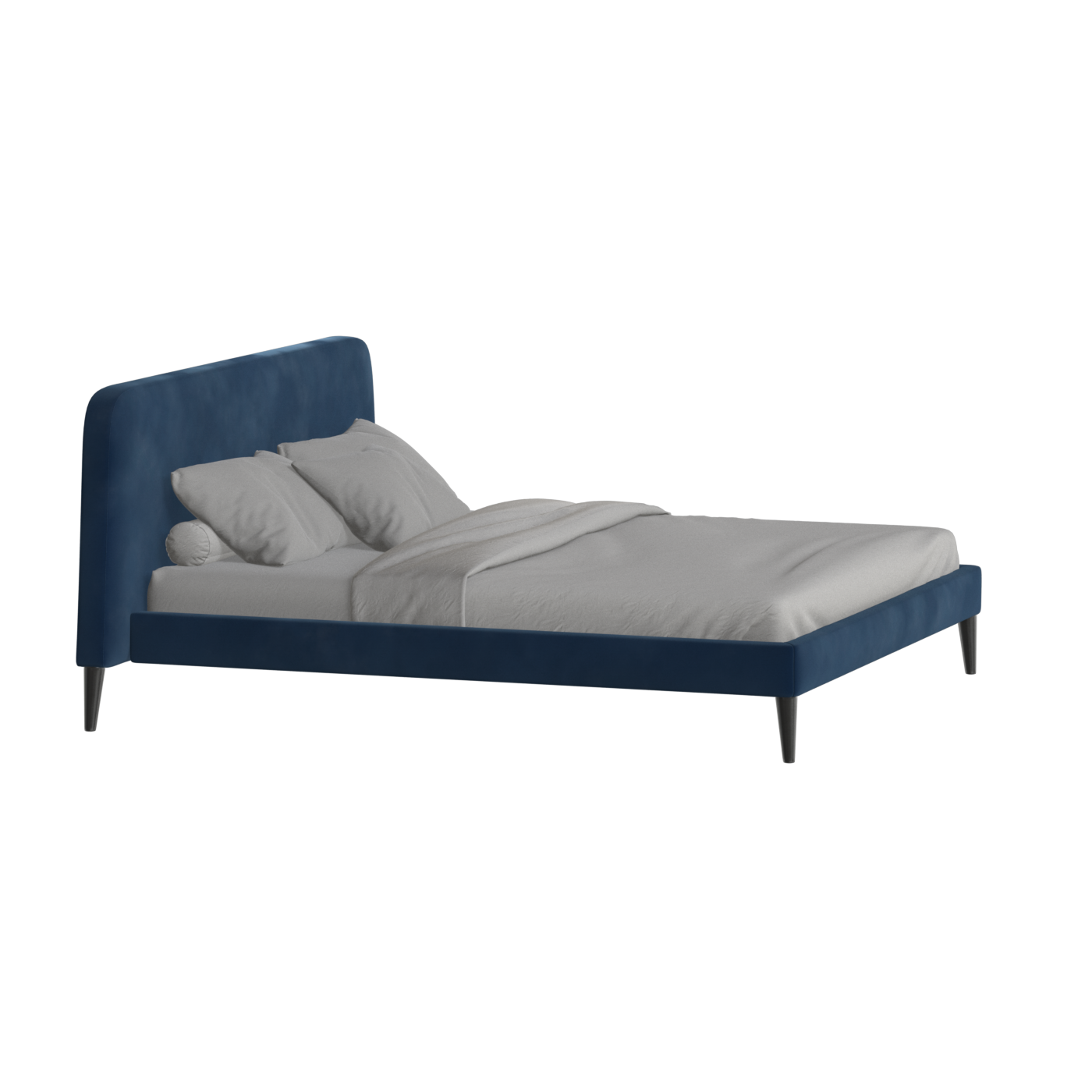 Lit double Selma avec capitonnage vertical profond