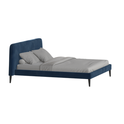 Lit double Selma avec capitonnage vertical profond