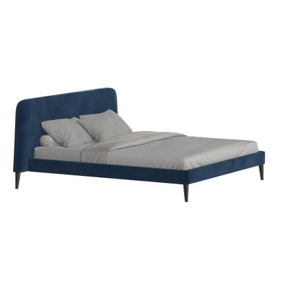 Lit double Selma avec capitonnage vertical profond