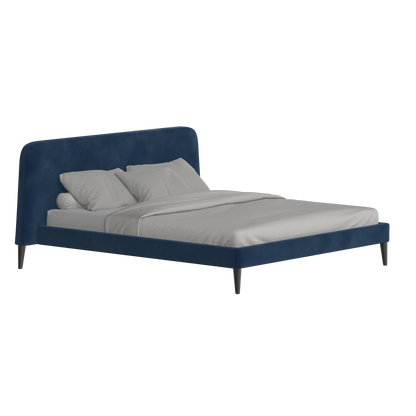 Lit double Selma avec capitonnage vertical profond