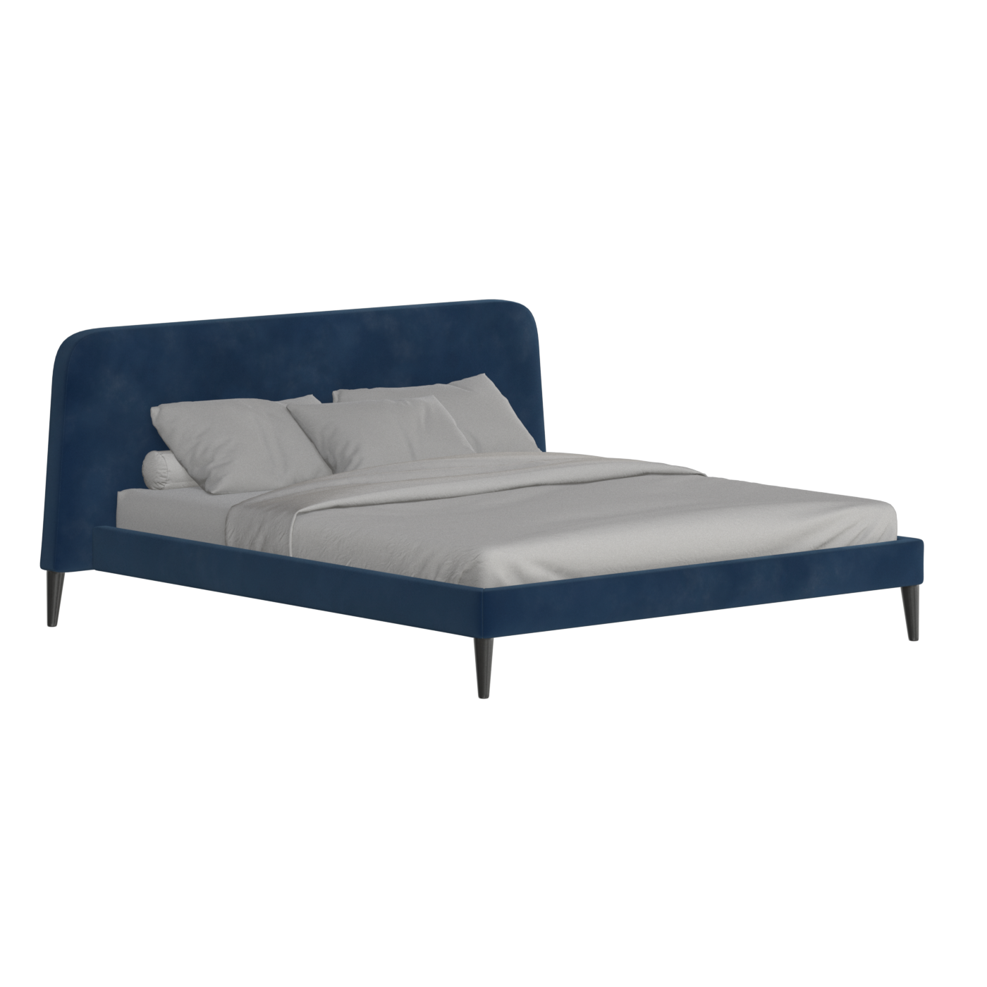 Lit double Selma avec capitonnage vertical profond