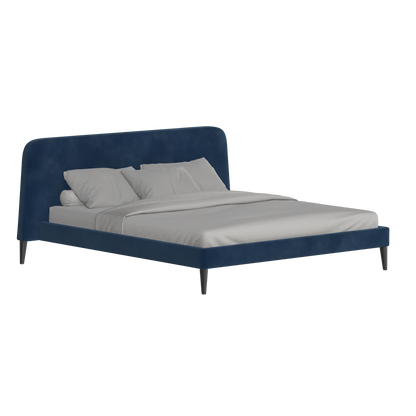 Lit double Selma avec capitonnage vertical profond